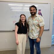 Amelia and Charlie after defense